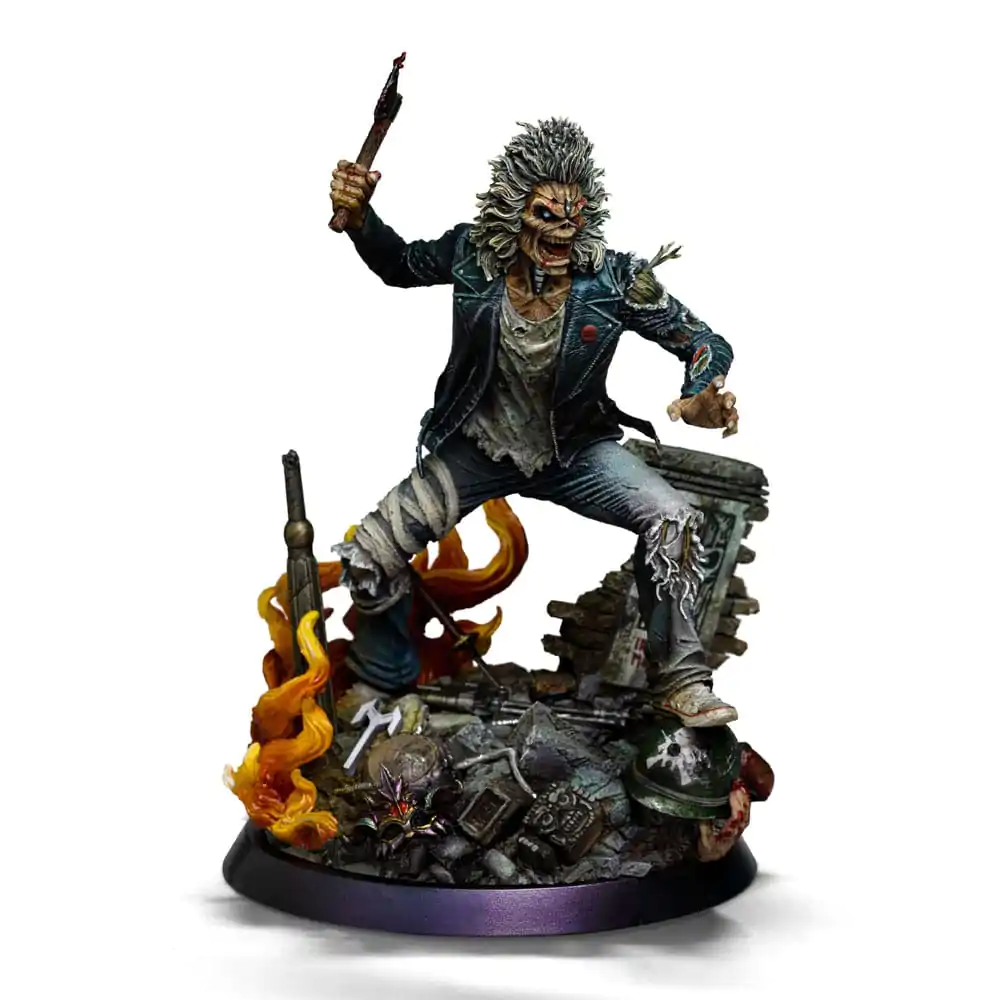 Iron Maiden Art Scale Statue 1/10 Eddie 50th Year Anniversary 22 cm product photo