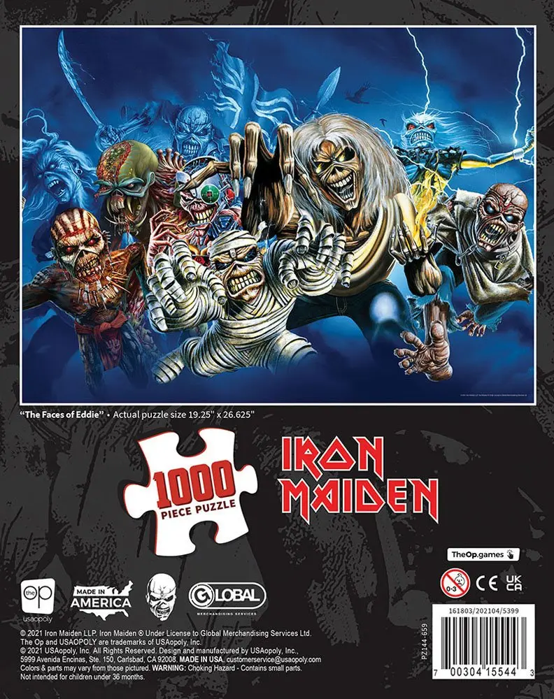 Iron Maiden Jigsaw Puzzle The Faces of Eddie (1000 pieces) product photo