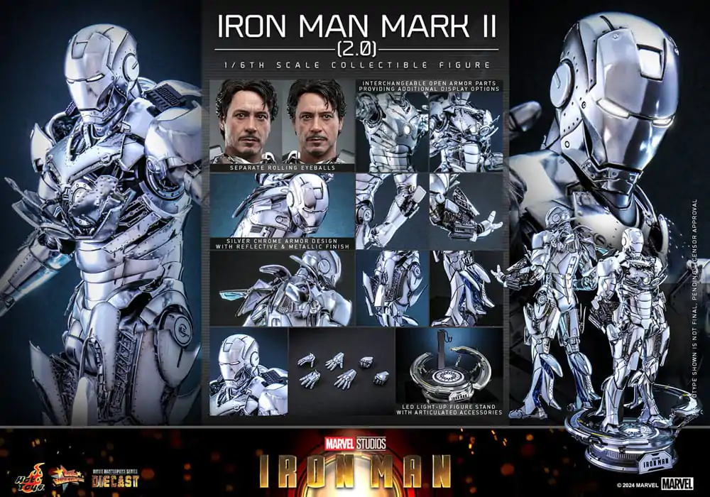 Iron Man Action Figure 1/6 Iron Man Mark II (2.0) 33 cm product photo