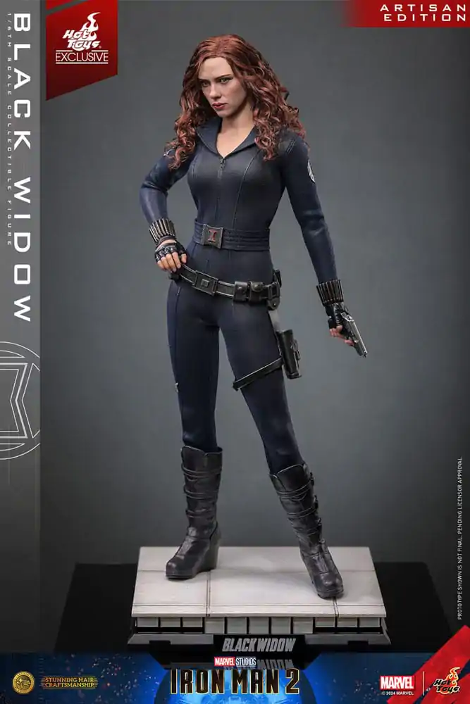 Iron Man 2 Action Figure 1/6 Black Widow Artisan Edition Hot Toys Exclusive 28 cm product photo