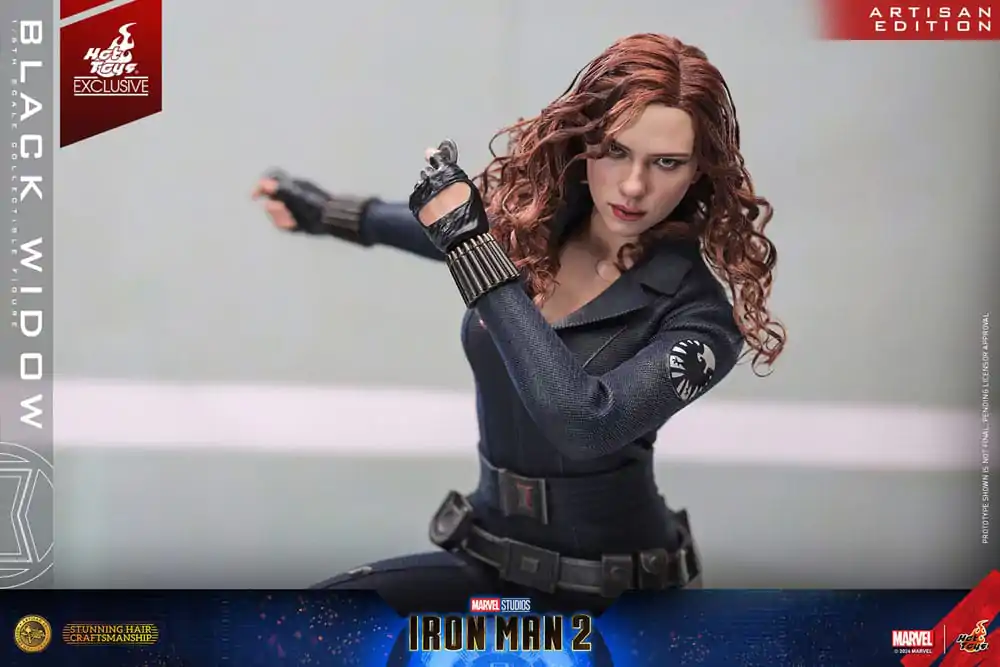 Iron Man 2 Action Figure 1/6 Black Widow Artisan Edition Hot Toys Exclusive 28 cm product photo