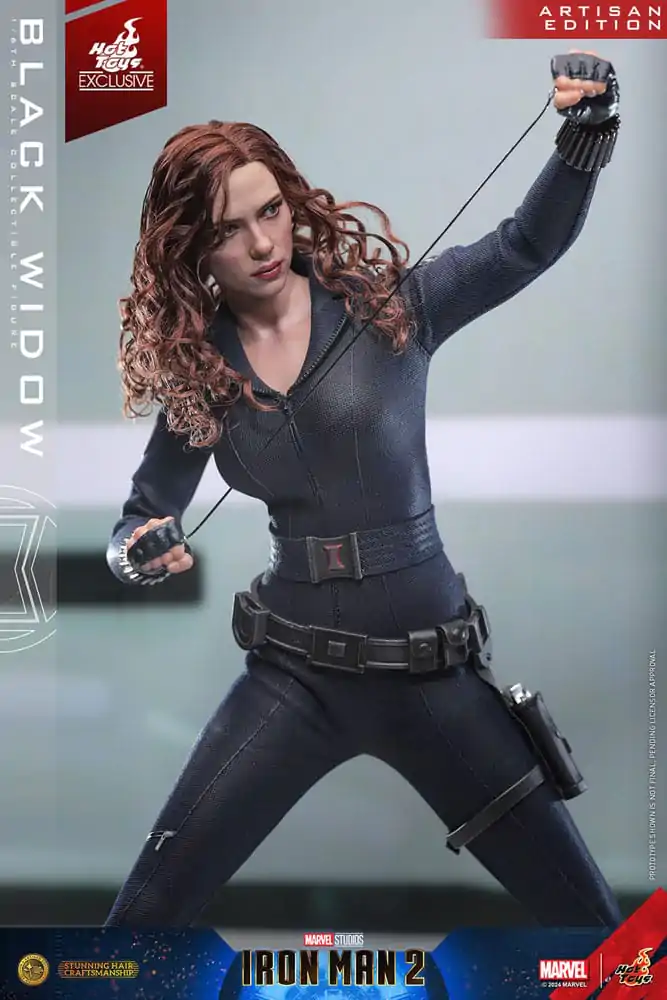 Iron Man 2 Action Figure 1/6 Black Widow Artisan Edition Hot Toys Exclusive 28 cm product photo
