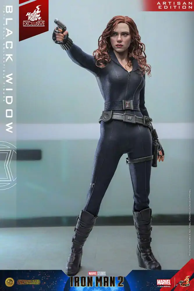 Iron Man 2 Action Figure 1/6 Black Widow Artisan Edition Hot Toys Exclusive 28 cm product photo