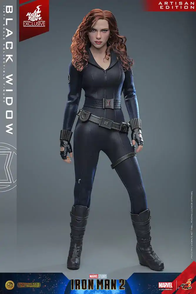 Iron Man 2 Action Figure 1/6 Black Widow Artisan Edition Hot Toys Exclusive 28 cm product photo