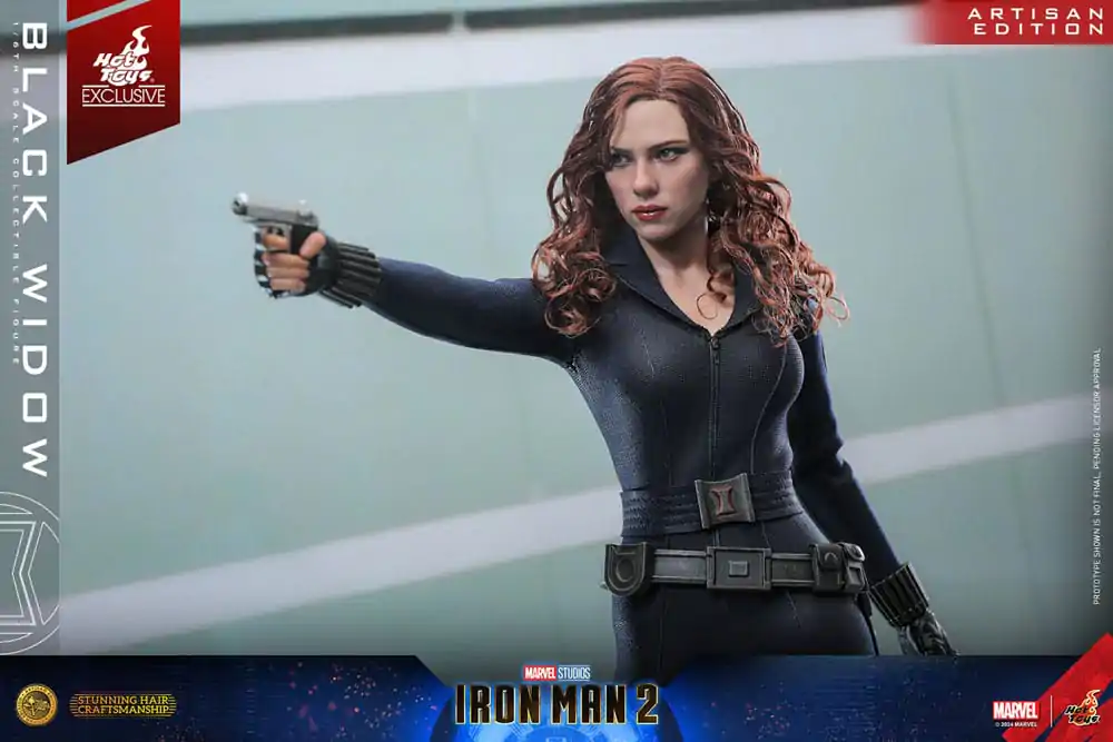 Iron Man 2 Action Figure 1/6 Black Widow Artisan Edition Hot Toys Exclusive 28 cm product photo