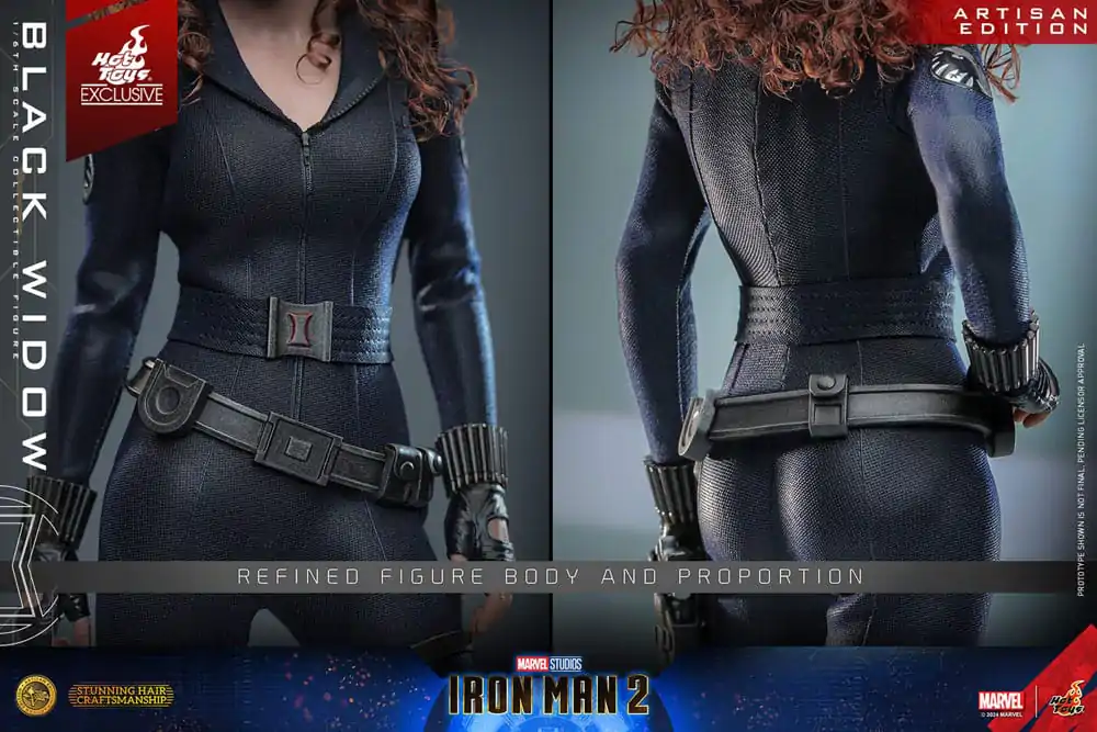 Iron Man 2 Action Figure 1/6 Black Widow Artisan Edition Hot Toys Exclusive 28 cm product photo