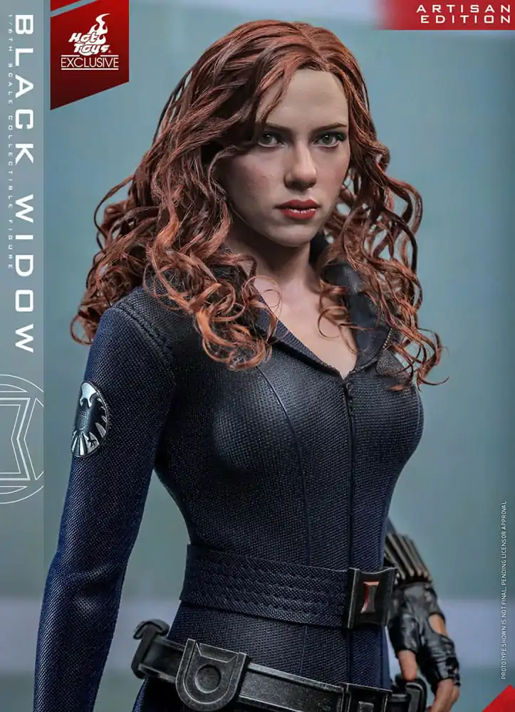 Iron Man 2 Action Figure 1/6 Black Widow Artisan Edition Hot Toys Exclusive 28 cm product photo