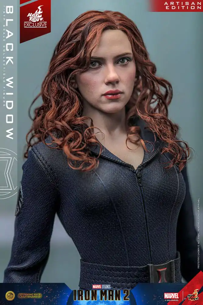 Iron Man 2 Action Figure 1/6 Black Widow Artisan Edition Hot Toys Exclusive 28 cm product photo