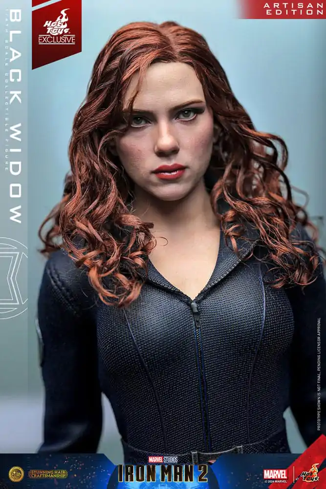 Iron Man 2 Action Figure 1/6 Black Widow Artisan Edition Hot Toys Exclusive 28 cm product photo