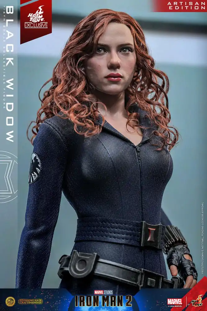 Iron Man 2 Action Figure 1/6 Black Widow Artisan Edition Hot Toys Exclusive 28 cm product photo
