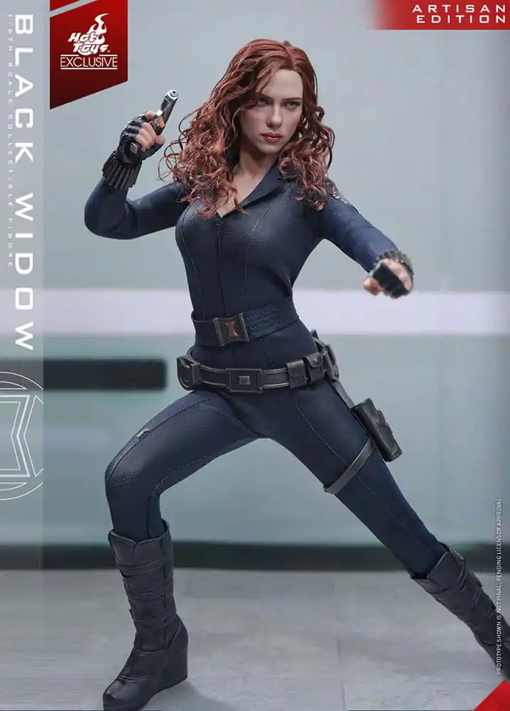 Iron Man 2 Action Figure 1/6 Black Widow Artisan Edition Hot Toys Exclusive 28 cm product photo