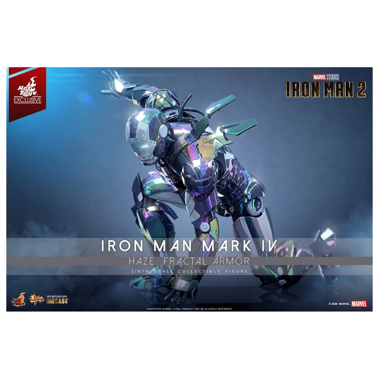Iron Man 2 Action Figure 1/6 Iron Man Mark IV (Haze Fractal Armor) 33 cm product photo