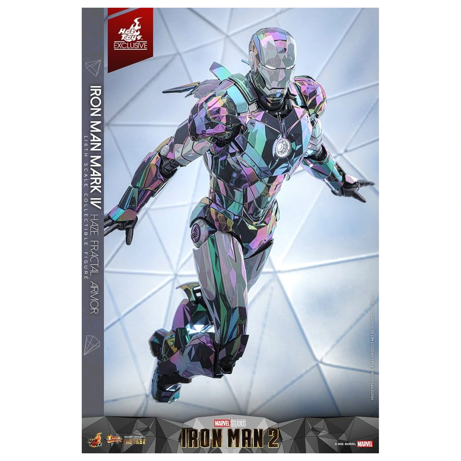 Iron Man 2 Action Figure 1/6 Iron Man Mark IV (Haze Fractal Armor) 33 cm product photo