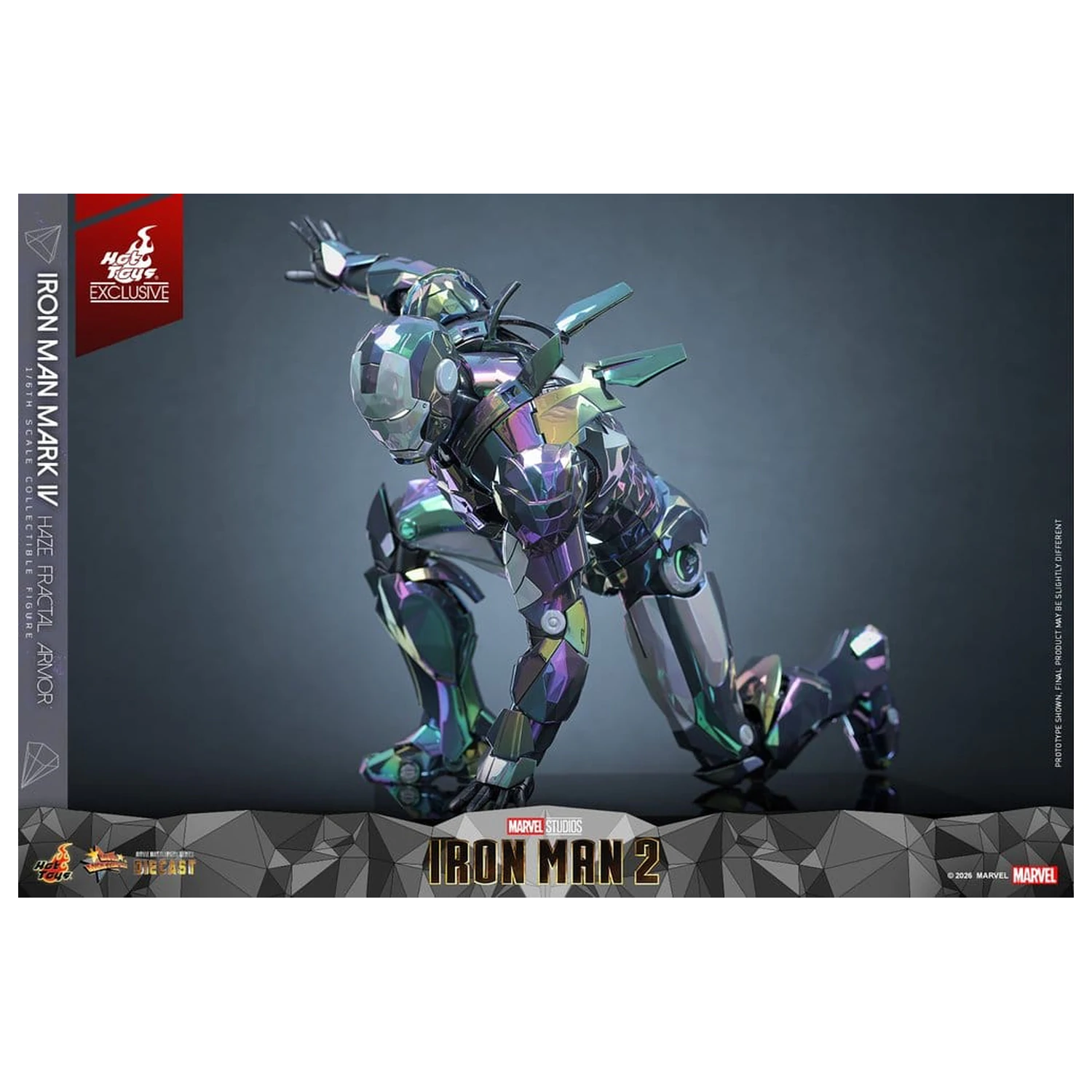 Iron Man 2 Action Figure 1/6 Iron Man Mark IV (Haze Fractal Armor) 33 cm product photo