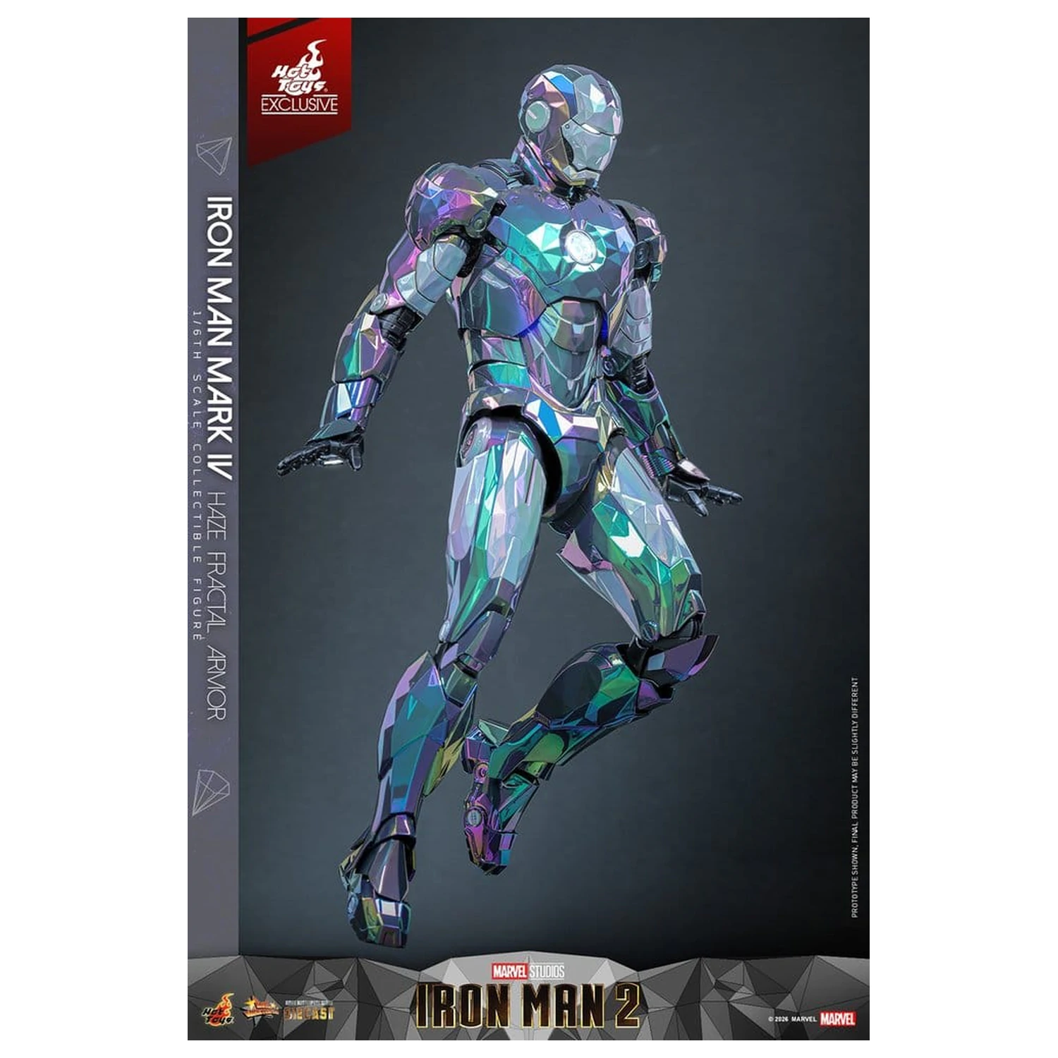 Iron Man 2 Action Figure 1/6 Iron Man Mark IV (Haze Fractal Armor) 33 cm product photo