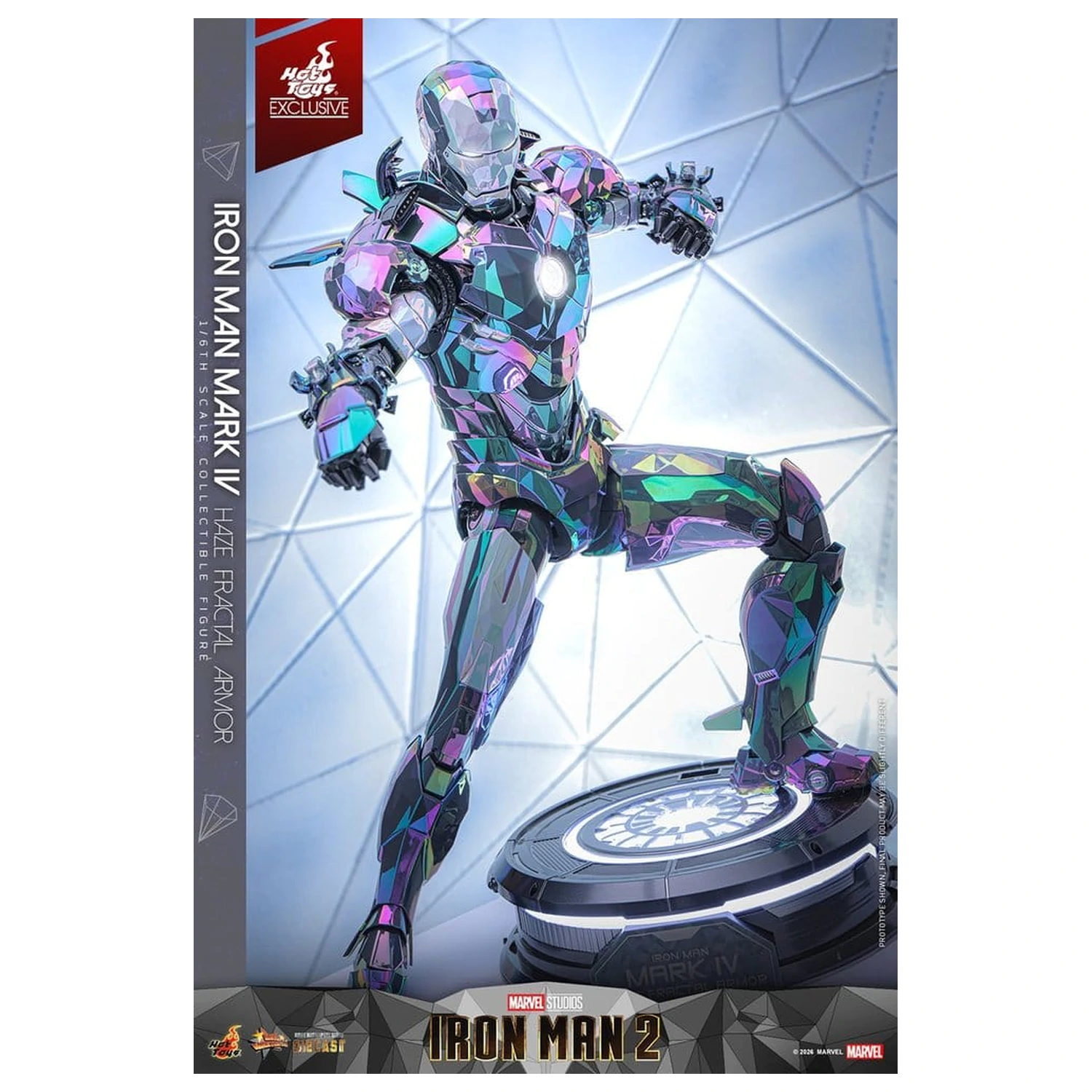 Iron Man 2 Action Figure 1/6 Iron Man Mark IV (Haze Fractal Armor) 33 cm product photo