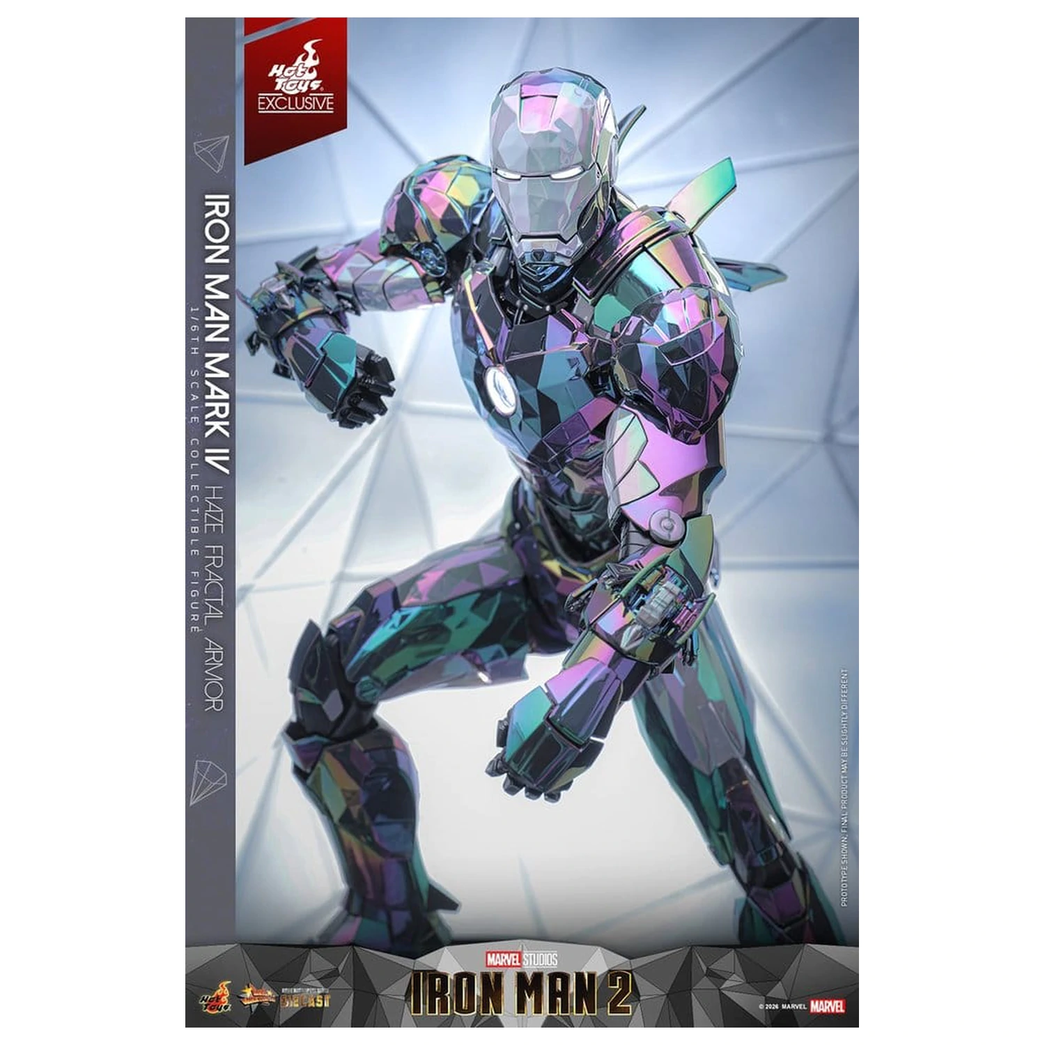 Iron Man 2 Action Figure 1/6 Iron Man Mark IV (Haze Fractal Armor) 33 cm product photo