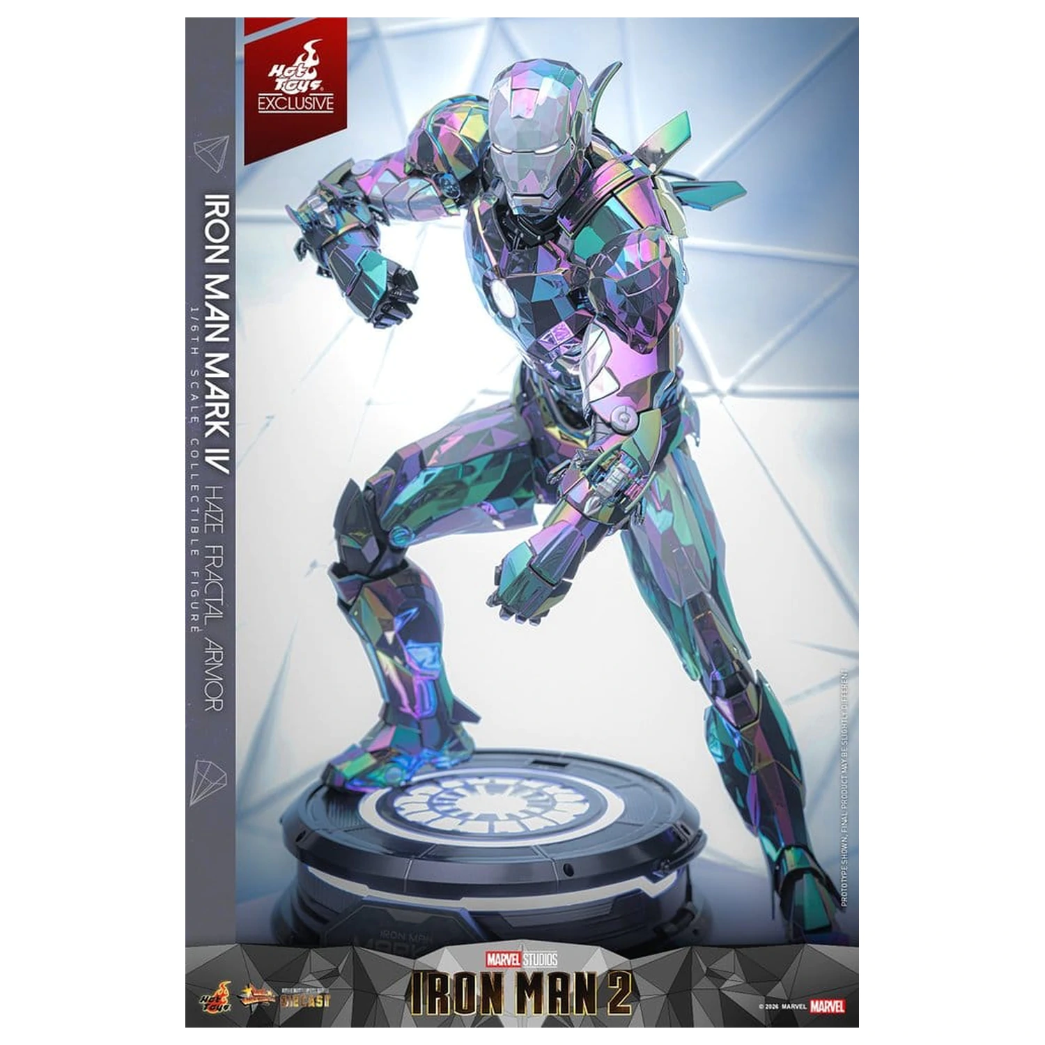 Iron Man 2 Action Figure 1/6 Iron Man Mark IV (Haze Fractal Armor) 33 cm product photo