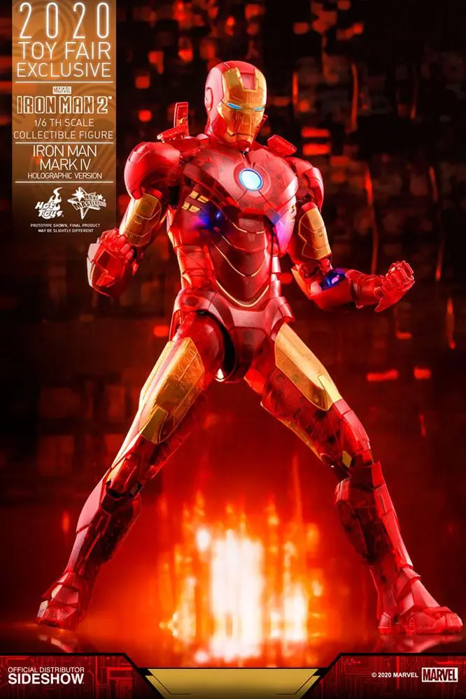 Iron Man 2 MM Action Figure 1/6 Iron Man Mark IV (Holographic Version) 2020 Toy Fair Exclusive 30 cm product photo