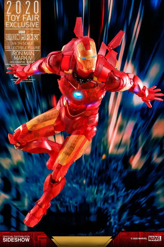 Iron Man 2 MM Action Figure 1/6 Iron Man Mark IV (Holographic Version) 2020 Toy Fair Exclusive 30 cm product photo