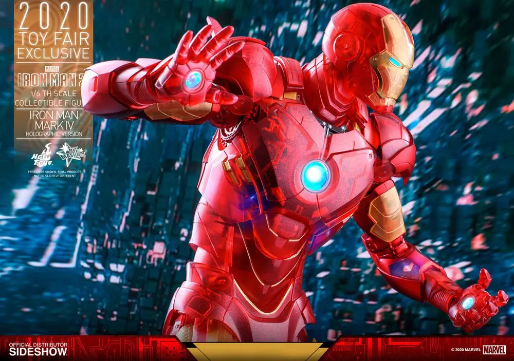 Iron Man 2 MM Action Figure 1/6 Iron Man Mark IV (Holographic Version) 2020 Toy Fair Exclusive 30 cm product photo