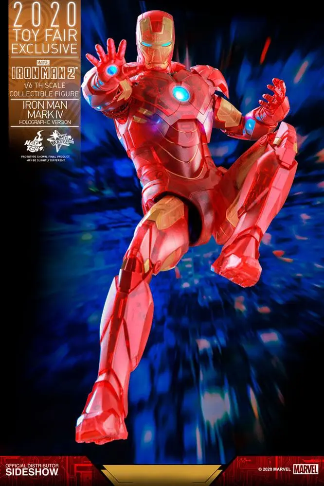 Iron Man 2 MM Action Figure 1/6 Iron Man Mark IV (Holographic Version) 2020 Toy Fair Exclusive 30 cm product photo