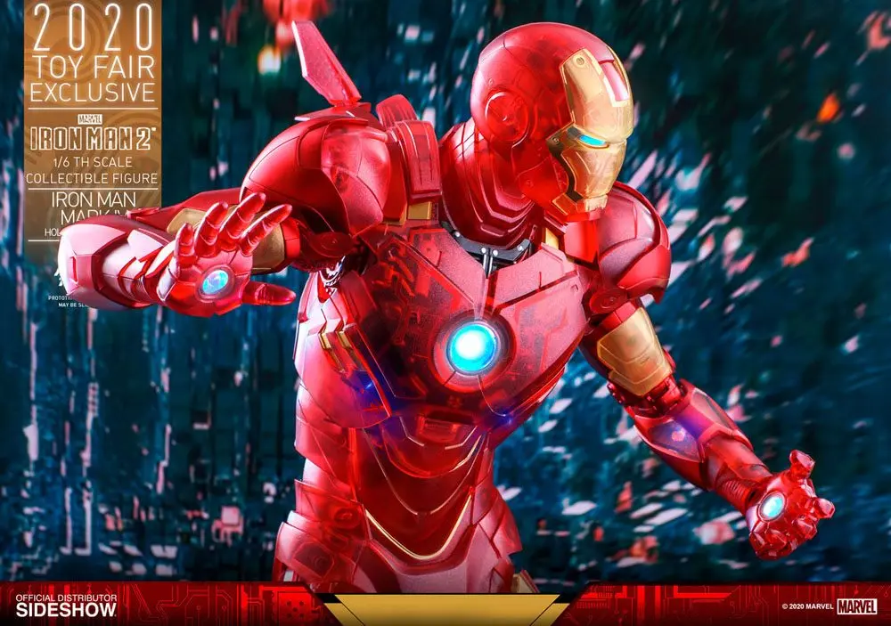 Iron Man 2 MM Action Figure 1/6 Iron Man Mark IV (Holographic Version) 2020 Toy Fair Exclusive 30 cm product photo
