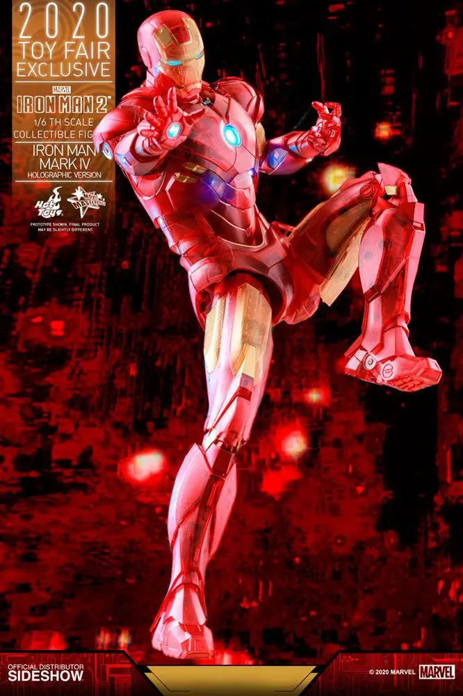 Iron Man 2 MM Action Figure 1/6 Iron Man Mark IV (Holographic Version) 2020 Toy Fair Exclusive 30 cm product photo