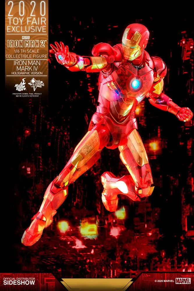 Iron Man 2 MM Action Figure 1/6 Iron Man Mark IV (Holographic Version) 2020 Toy Fair Exclusive 30 cm product photo