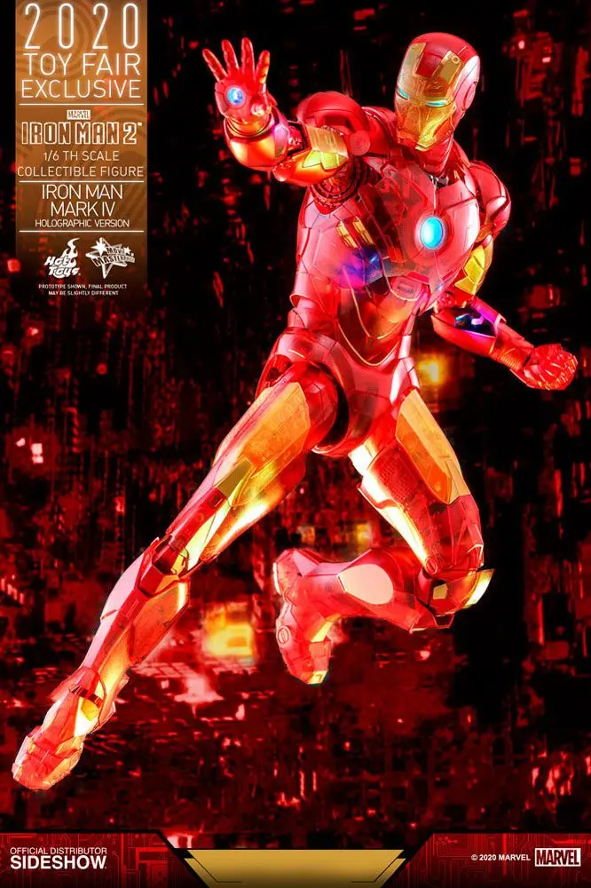 Iron Man 2 MM Action Figure 1/6 Iron Man Mark IV (Holographic Version) 2020 Toy Fair Exclusive 30 cm product photo