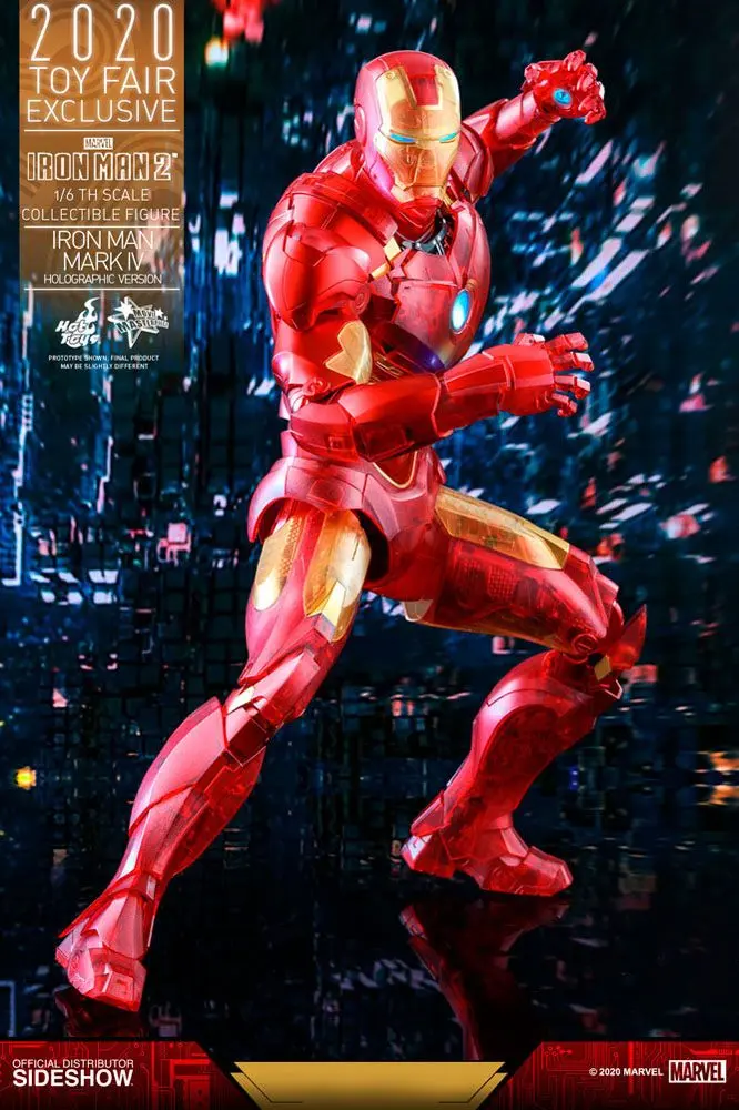 Iron Man 2 MM Action Figure 1/6 Iron Man Mark IV (Holographic Version) 2020 Toy Fair Exclusive 30 cm product photo