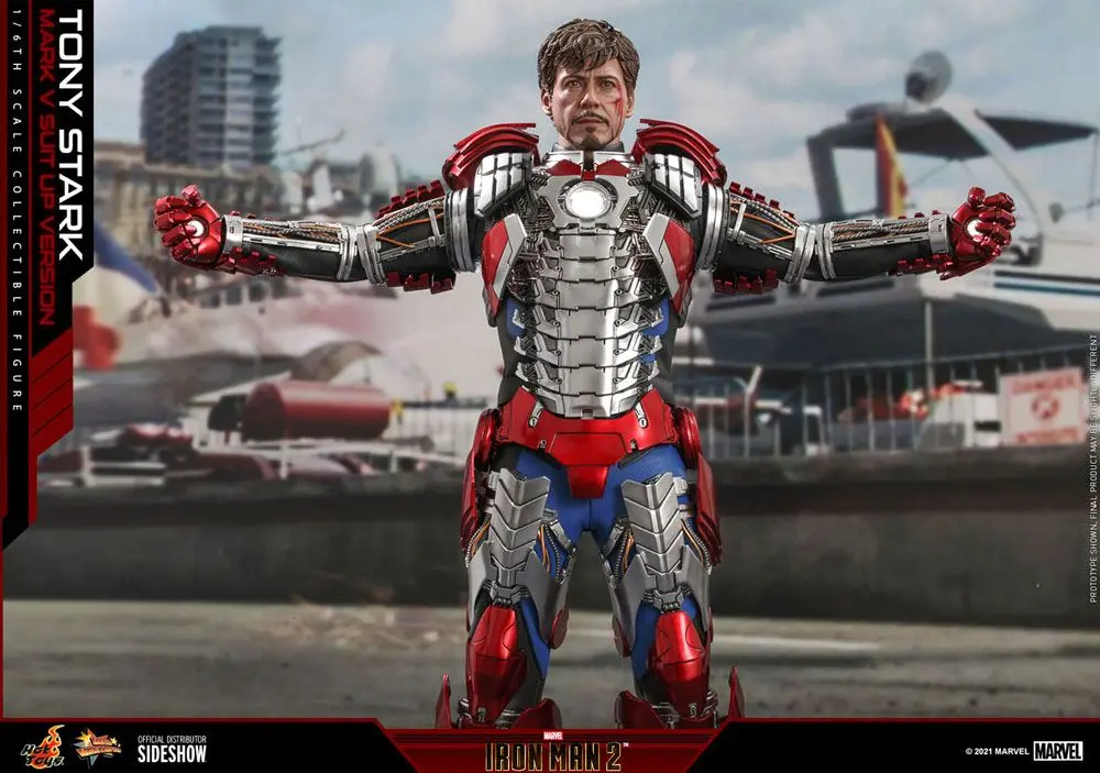 Iron Man 2 Movie Masterpiece Action Figure 1/6 Tony Stark (Mark V Suit Up Version) 31 cm product photo