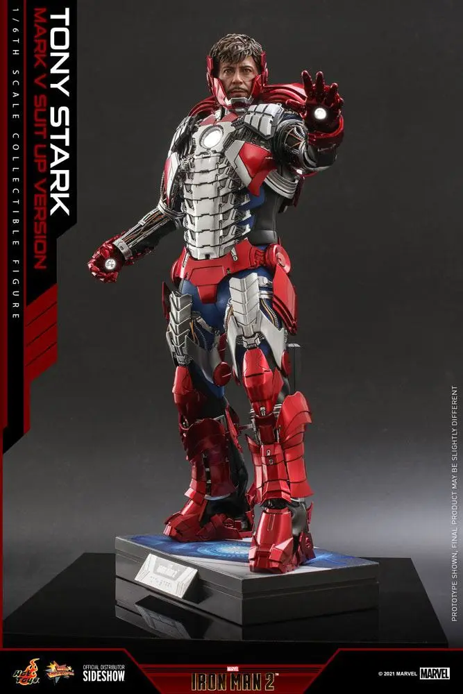 Iron Man 2 Movie Masterpiece Action Figure 1/6 Tony Stark (Mark V Suit Up Version) 31 cm product photo