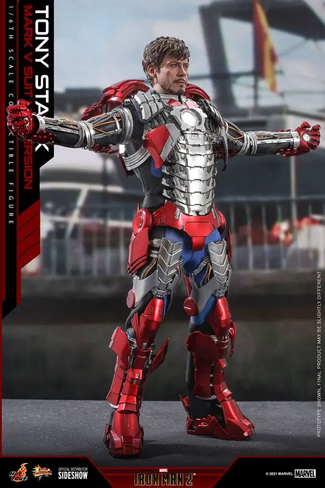 Iron Man 2 Movie Masterpiece Action Figure 1/6 Tony Stark (Mark V Suit Up Version) 31 cm product photo