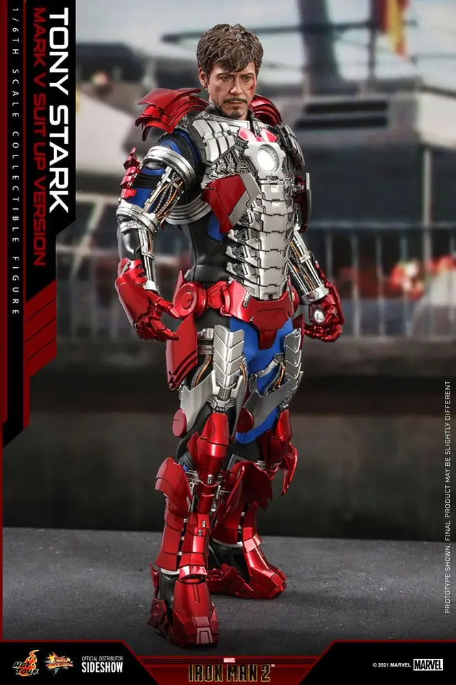 Iron Man 2 Movie Masterpiece Action Figure 1/6 Tony Stark (Mark V Suit Up Version) 31 cm product photo