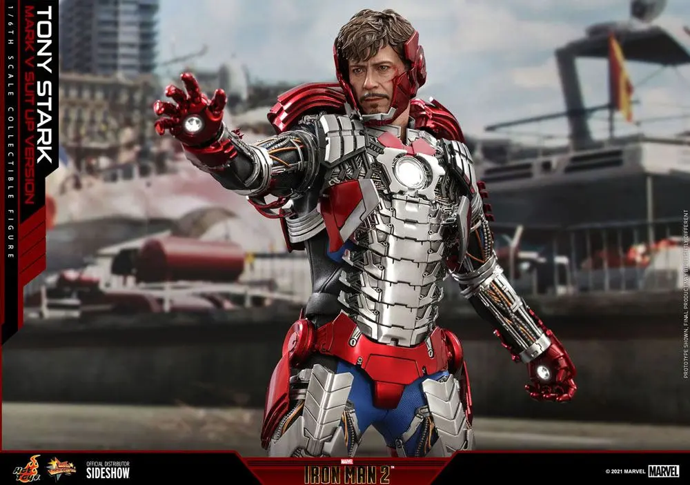 Iron Man 2 Movie Masterpiece Action Figure 1/6 Tony Stark (Mark V Suit Up Version) 31 cm product photo