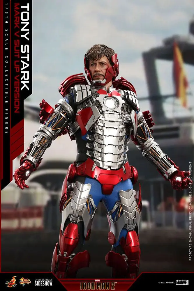Iron Man 2 Movie Masterpiece Action Figure 1/6 Tony Stark (Mark V Suit Up Version) 31 cm product photo