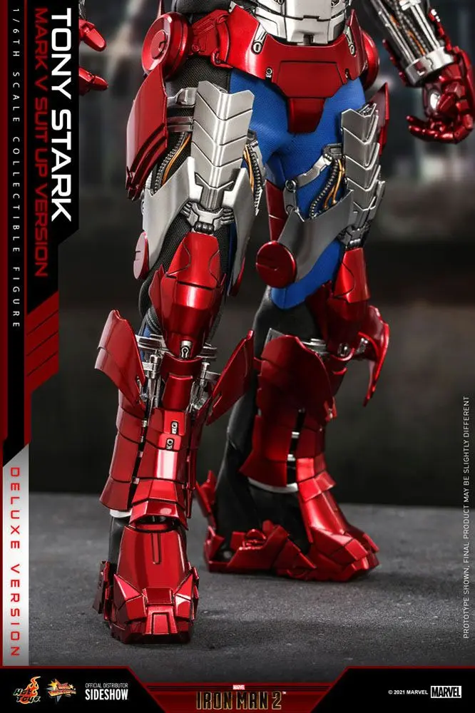 Iron Man 2 Movie Masterpiece Action Figure 1/6 Tony Stark (Mark V Suit Up Version) Deluxe 31 cm termékfotó