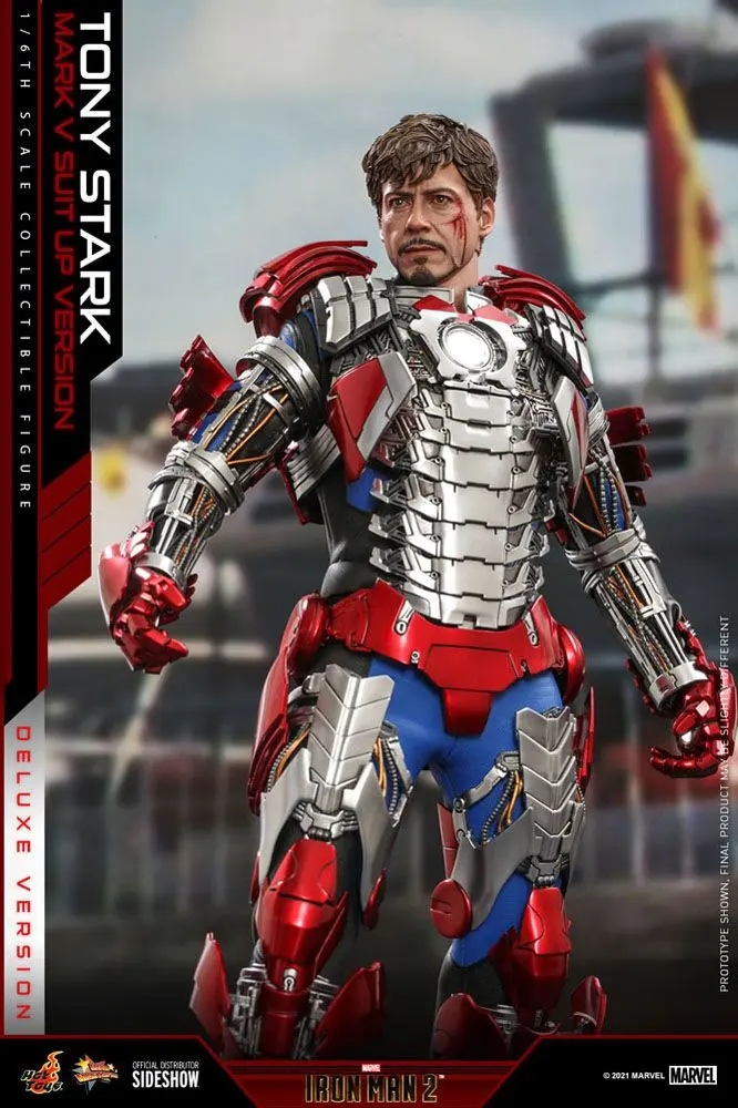 Iron Man 2 Movie Masterpiece Action Figure 1/6 Tony Stark (Mark V Suit Up Version) Deluxe 31 cm termékfotó