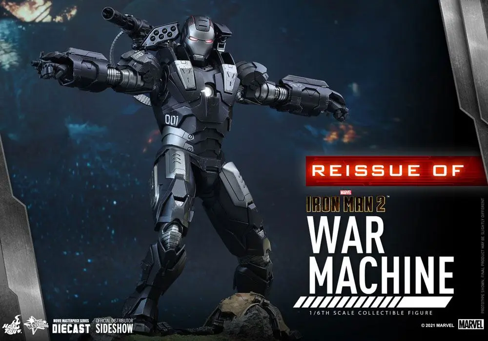 Iron Man 2 Movie Masterpiece Action Figure 1/6 War Machine 32 cm product photo