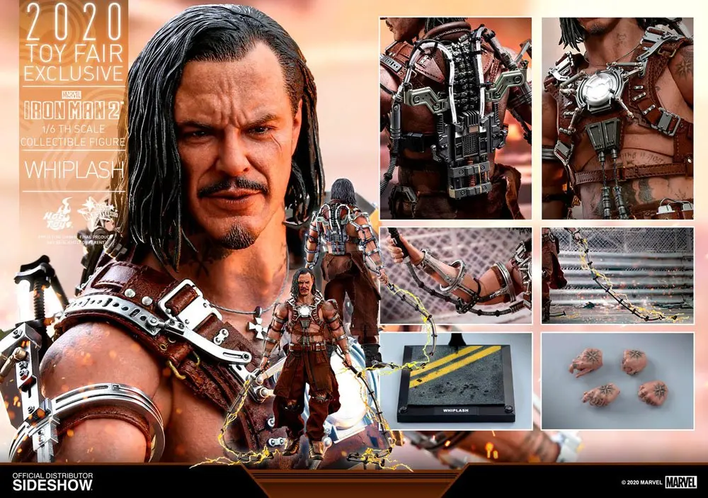 Iron Man 2 Movie Masterpiece Action Figure 1/6 Whiplash 2020 Toy Fair Exclusive 30 cm product photo