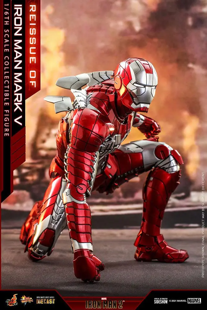 Iron Man 2 Movie Masterpiece Series Diecast Action Figure 1/6 Iron Man Mark V 32 cm product photo