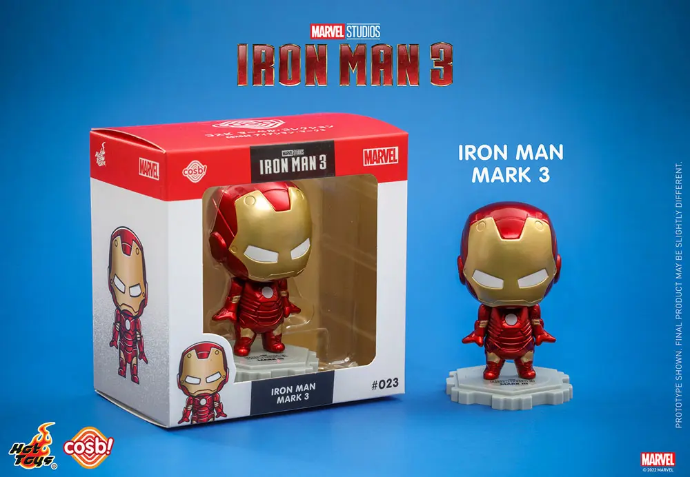 Iron Man 3 Cosbi Mini Figure Iron Man Mark 3 8 cm termékfotó