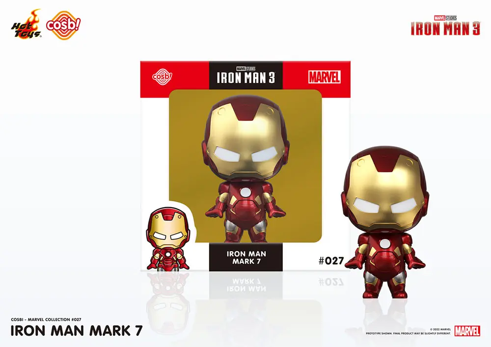 Iron Man 3 Cosbi Mini Figure Iron Man Mark 7 8 cm product photo