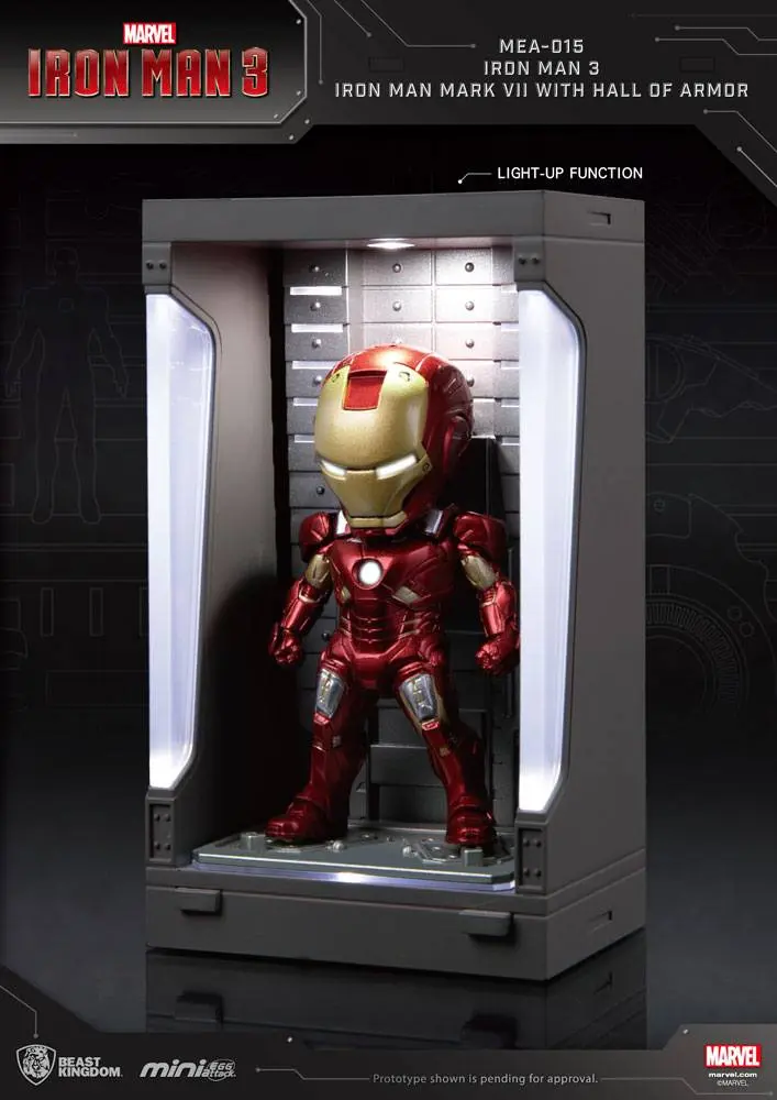 Iron Man 3 Mini Egg Attack Action Figure Hall of Armor Iron Man Mark VII 8 cm product photo