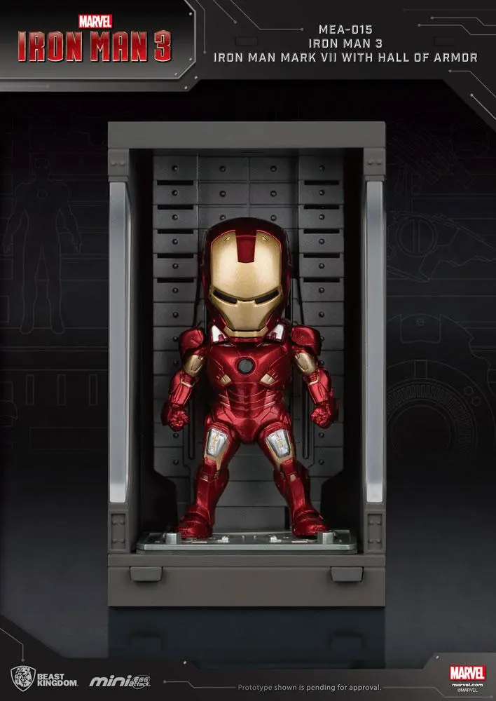 Iron Man 3 Mini Egg Attack Action Figure Hall of Armor Iron Man Mark VII 8 cm product photo