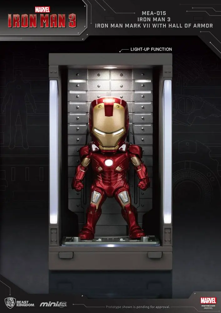 Iron Man 3 Mini Egg Attack Action Figure Hall of Armor Iron Man Mark VII 8 cm product photo