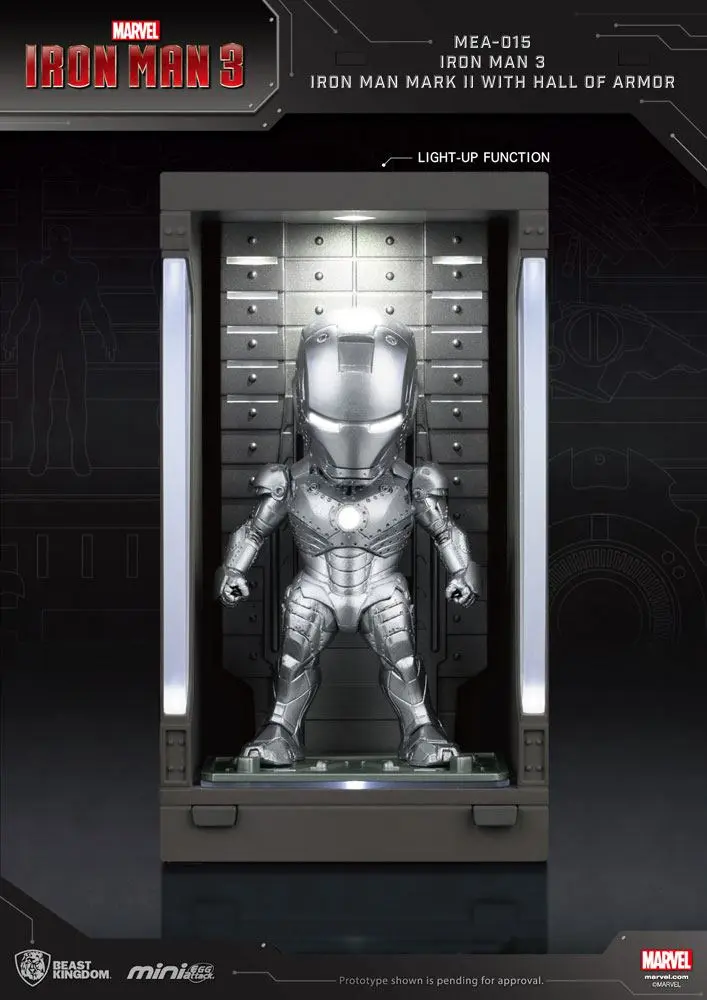 Iron Man 3 Mini Egg Attack Action Figure Hall of Armor Iron Man Mark II 8 cm product photo