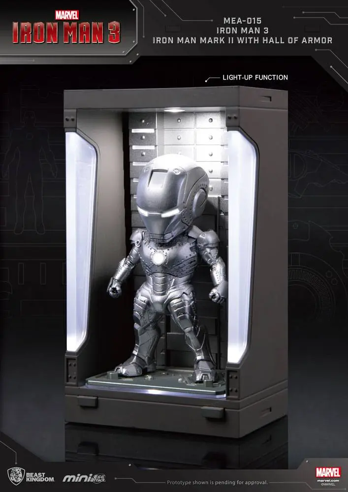 Iron Man 3 Mini Egg Attack Action Figure Hall of Armor Iron Man Mark II 8 cm product photo