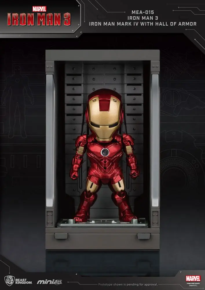 Iron Man 3 Mini Egg Attack Action Figure Hall of Armor Iron Man Mark IV 8 cm product photo